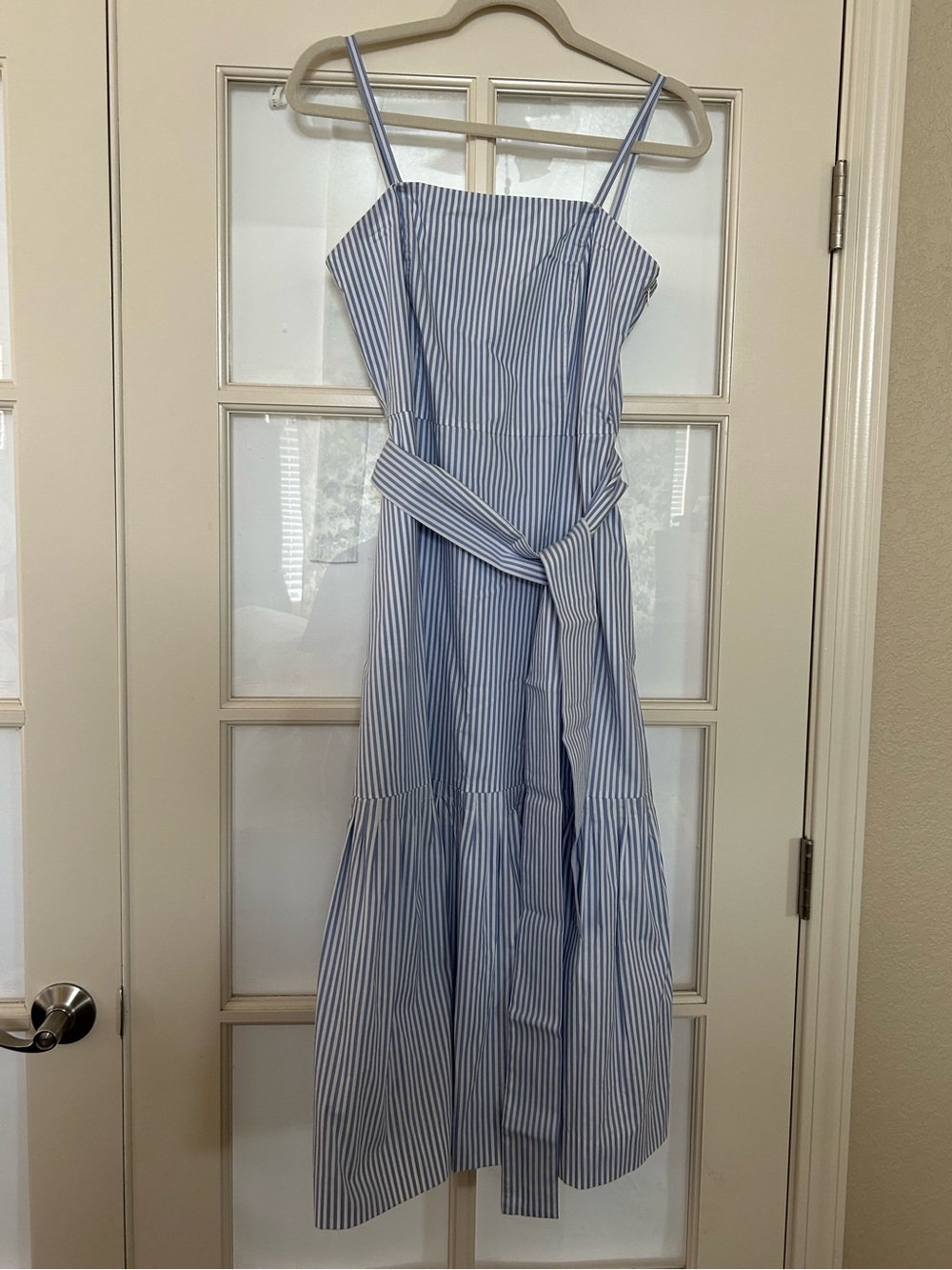 Banana Republic blue & white sundress with removable straps